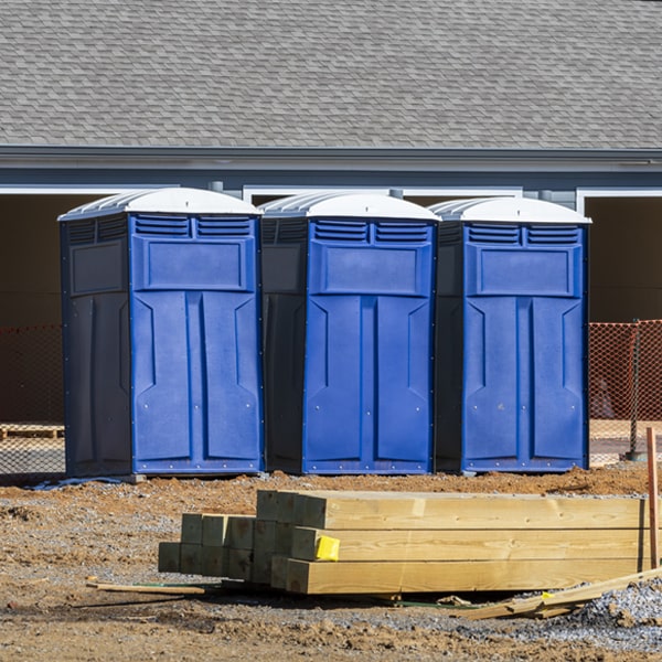 is there a specific order in which to place multiple portable restrooms in Old Fort